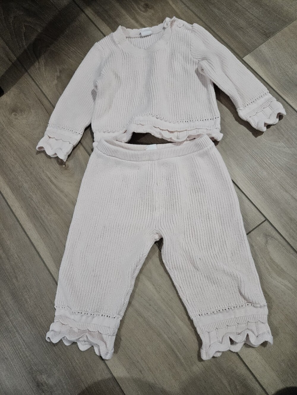 Baby Gap Pink Knit Set